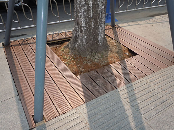 北京户外竹木树池包边平台制作