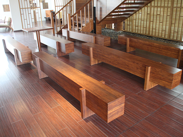北京室内竹木地板 重竹长条坐凳